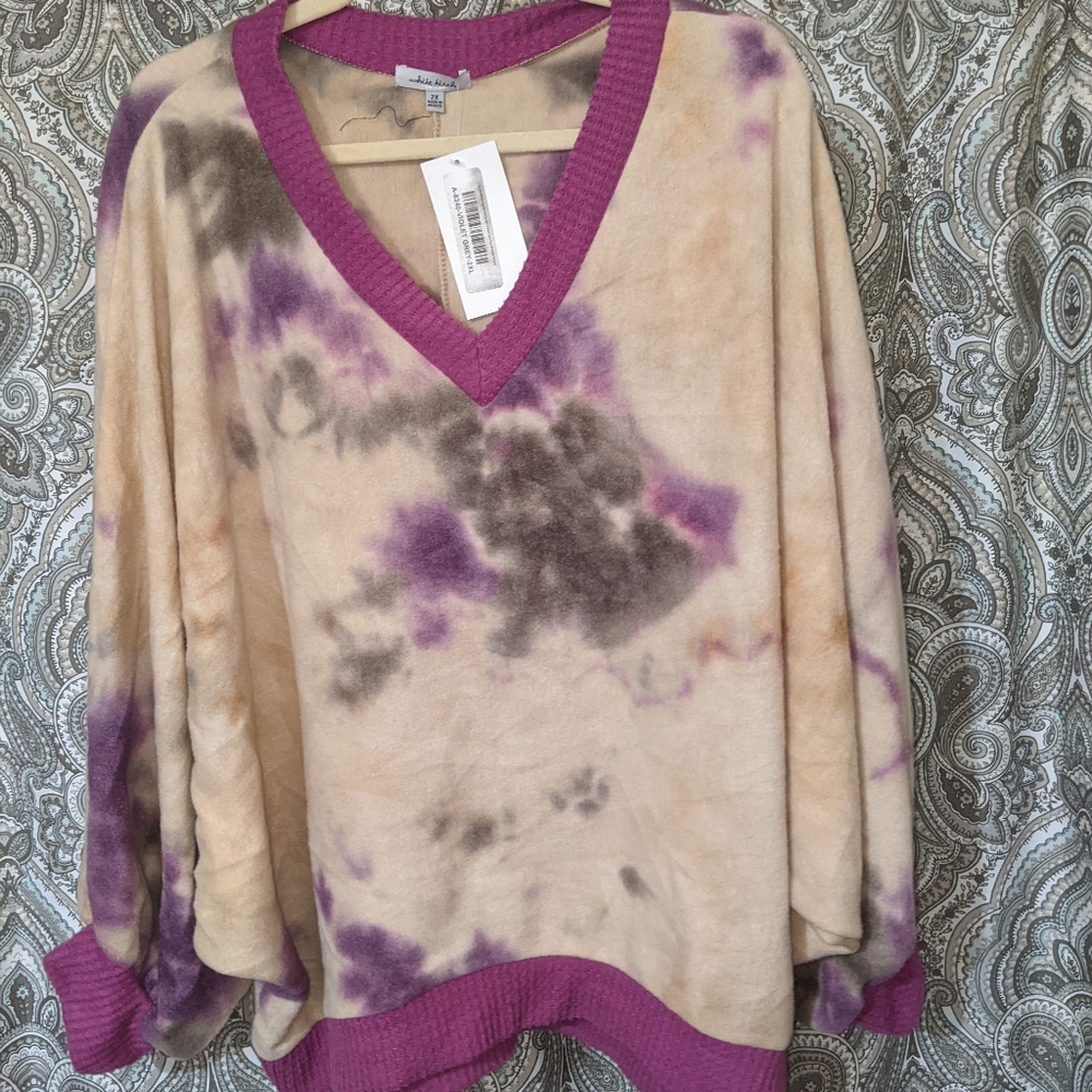 White Birch Dolman sweater 2XL